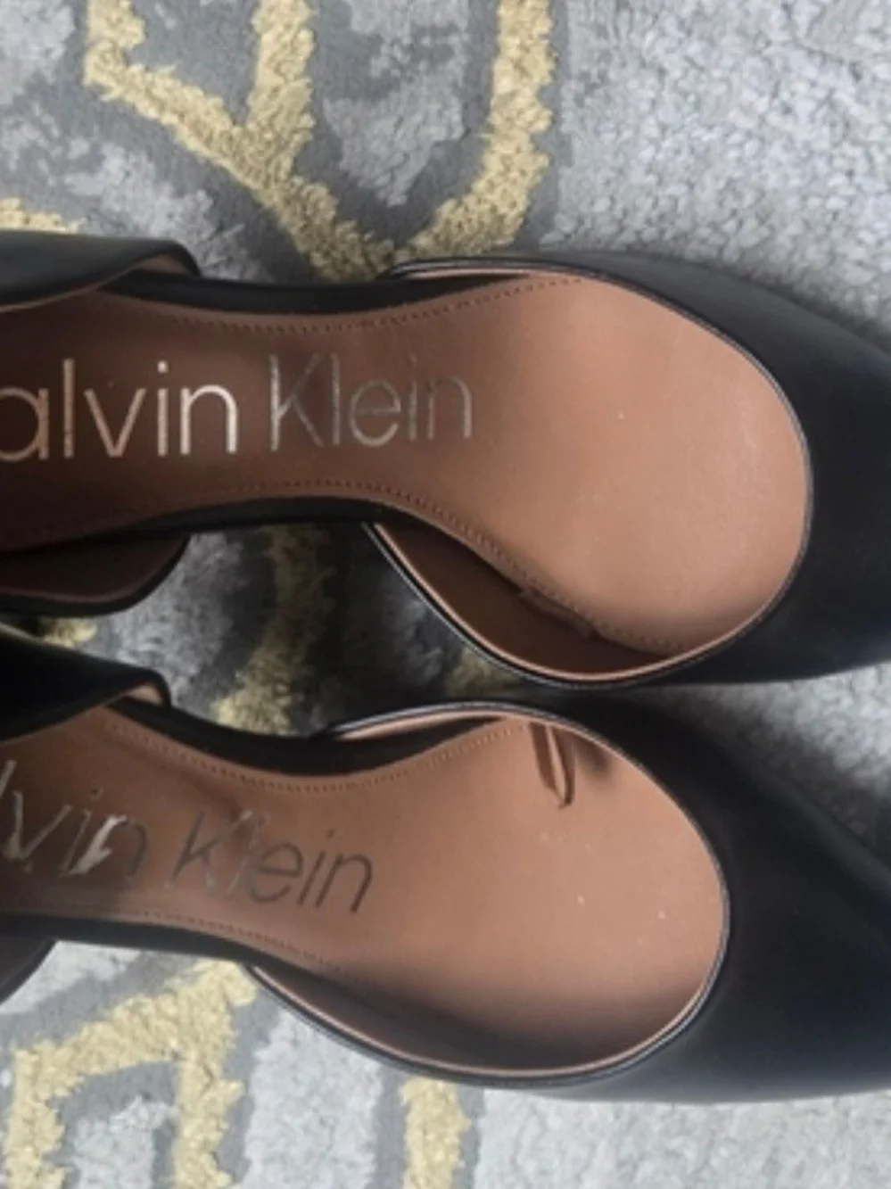 Calvin Klein Black Pointed Toe D'Orsay Pumps